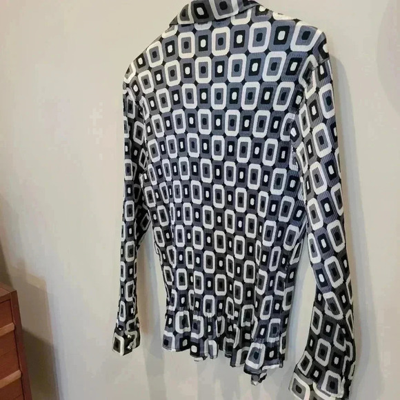 Violet  & Claire New York Rouched Stretchy Overblouse L - Picture 5 of 11